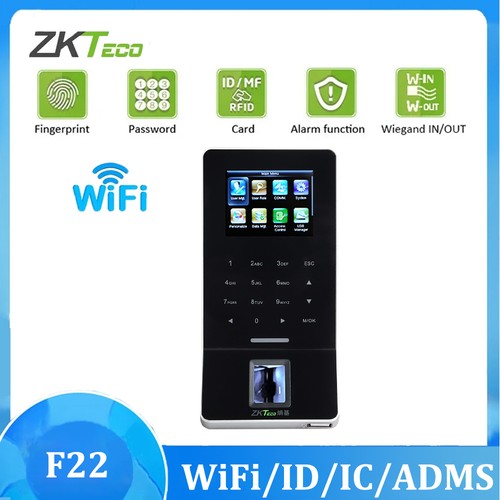 Zkteco f22 wifi fingerprint - f22,