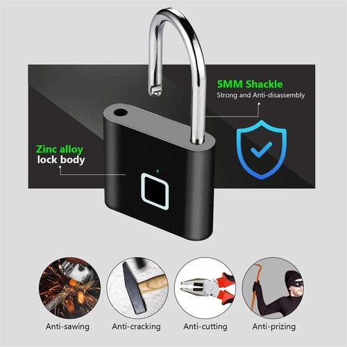 Fingerprint padlock - padlock, –