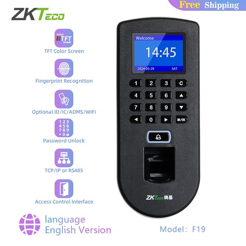 Zkteco f19 tcp - tcp/ip, usb